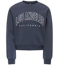 Kids Only Sweatshirt - KogSweat - Ombre Blue/Los Angeles - Calif Kids Only Sweatshirt - KogSweat - Ombre Blue/Los Angeles - Calif