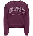 Kids Only Sweatshirt - KogSweat - Mauve Wine/Los Angeles - Calif Kids Only Sweatshirt - KogSweat - Mauve Wine/Los Angeles - Calif