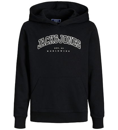 Jack & Jones Hættetrøje - JjeCaleb - Sort/LOOSE