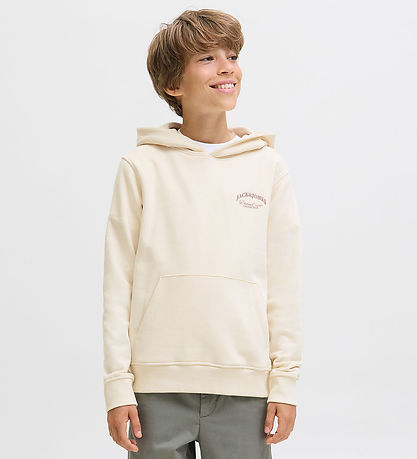 Jack & Jones Kapuzenpullover - JjeBrandes - Antique White