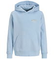 Jack & Jones Hættetrøje - JjeBrandes - Chambray Blue Jack & Jones Hættetrøje - JjeBrandes - Chambray Blue