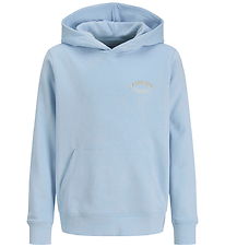Jack & Jones Hættetrøje - JjeBrandes - Chambray Blue Jack & Jones Hættetrøje - JjeBrandes - Chambray Blue