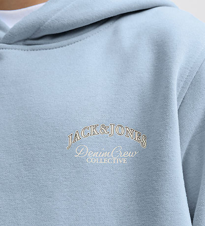 Jack & Jones Hoodie - JjeBrandes - Chambray Blue