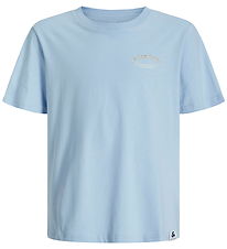 Jack & Jones T-shirt - JjeBrandes - Chambray Blue Jack & Jones T-shirt - JjeBrandes - Chambray Blue