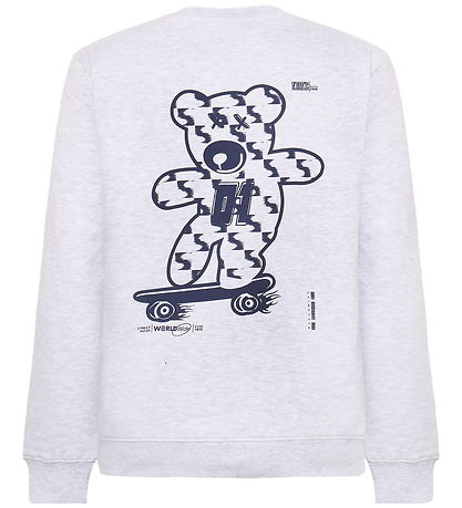 Grunt Sweatshirt - GrImper - Snow Melange m. Print