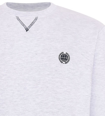 Grunt Sweatshirt - GrImper - Snow Melange m. Print