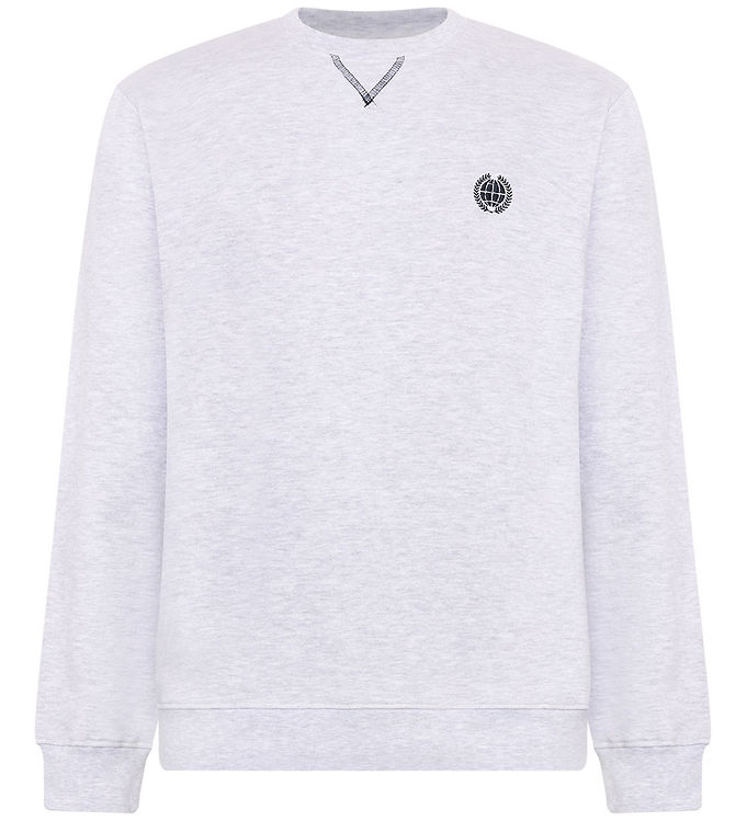 Grunt Sweatshirt - GrImper - Snow Melange m. Print