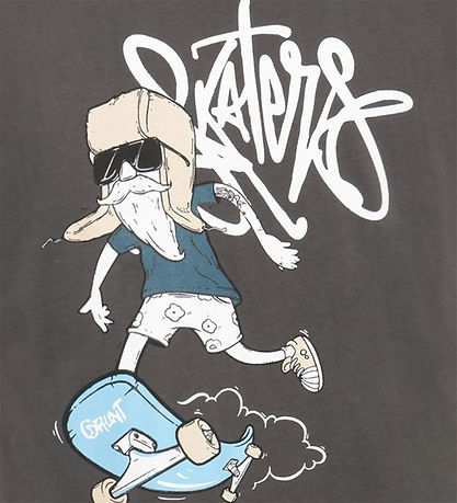 Grunt T-shirt - GrBambui - Dark Grey m. Print