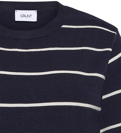 Grunt T-shirt - Strik - GrFerro - Navy Stripe