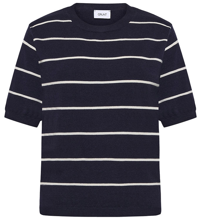 Grunt T-shirt - Strik - GrFerro - Navy Stripe