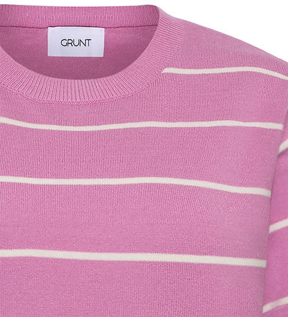 Grunt T-shirt - Strik - GrFerro - Rose Stripe