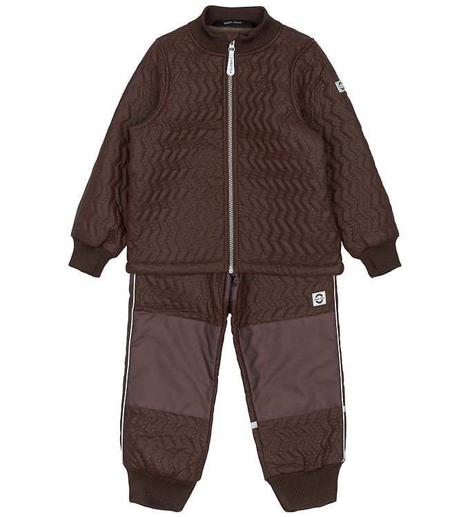 Mikk-Line Termotøj m. Fleece - Duvet - Coated - French Roast