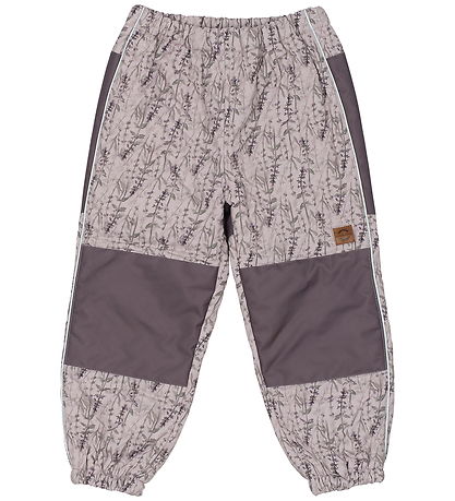 Mikk-Line Termotøj - Cloud Gray m. Blomster/Flæser Mikk-Line Termotøj - Cloud Gray m. Blomster/Flæser