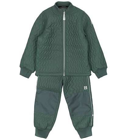 Mikk-Line Termotøj m. Fleece - Duvet - Coated - Balsam Green Mikk-Line Termotøj m. Fleece - Duvet - Coated - Balsam Green