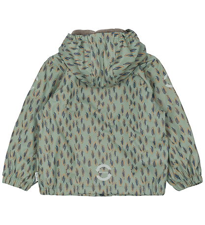 Mikk-Line Regntøj m. Fleece - PU - Iceberg Green