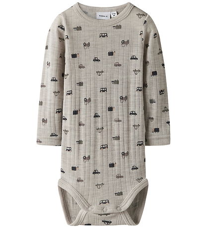 Name It Body l/æ - Uld - Rib - Noos - NbmWang - Nacreous Cloud/S