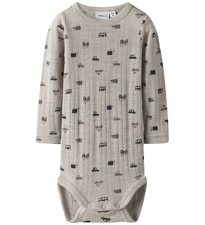 Name It Body l/æ - Uld - Rib - Noos - NbmWang - Nacreous Cloud/S