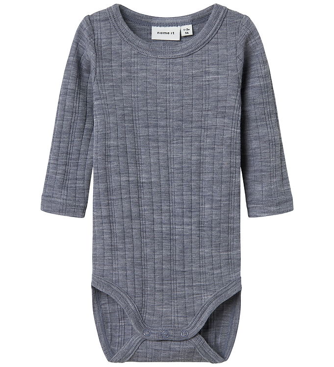 Name It Body l/æ - Uld - Noos - NbmWang - Folkstone Gray