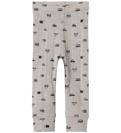 Name It Leggings - Uld - Rib - Noos - NbmWang - Nacreous Cloud/S