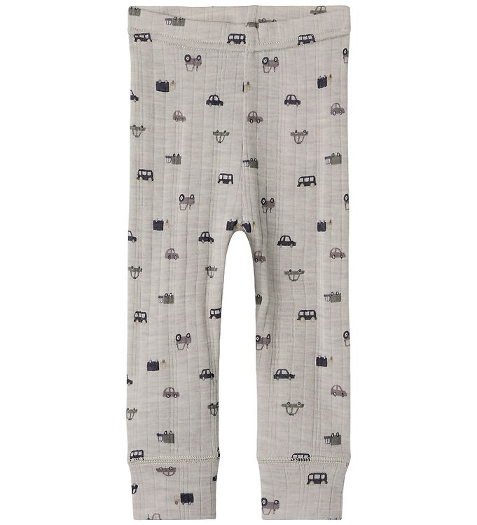 Name It NbmWang Uld Rib Leggings - Nacreous Cloud