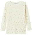 Name It Bluse - Uld - Noos - NmfWang - Snow White/Small flowers