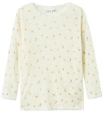 Name It Bluse - Uld - Noos - NmfWang - Snow White/Small flowers Name It Bluse - Uld - Noos - NmfWang - Snow White/Small flowers