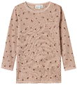 Name It Bluse - Uld - Noos - NmfWang - Shadow Gray/Small flowers