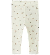 Name It Leggings - Uld - Noos - NbfWang - Snow White/Small flowe Name It Leggings - Uld - Noos - NbfWang - Snow White/Small flowe