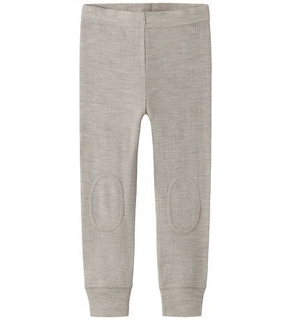 Name It Leggings - Uld - Rib - Noos - NmnWax - Nacreous Cloud