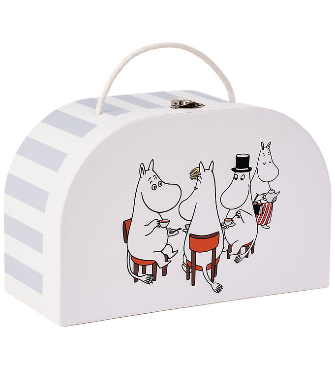 Kids Concept Legekuffert - Hvid/Blå m. Mumitrolde