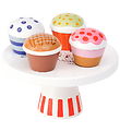 Kids Concept Legemad - Fad m. Kager - Træ - 16 cm - Træ m. Mumit Kids Concept Legemad - Fad m. Kager - Træ - 16 cm - Træ m. Mumit