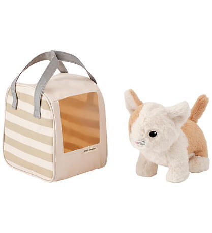 Kids Concept Kat m. Taske - Beige/Hvid Kids Concept Kat m. Taske - Beige/Hvid