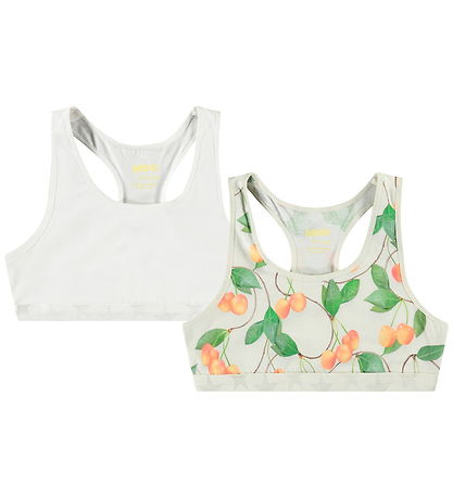 Molo Toppe - 2-pak - Jade - Cherries White