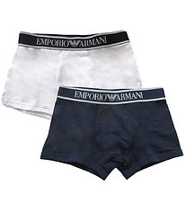 Emporio Armani Boxershorts - 2-pak - Hvid/Navy Emporio Armani Boxershorts - 2-pak - Hvid/Navy