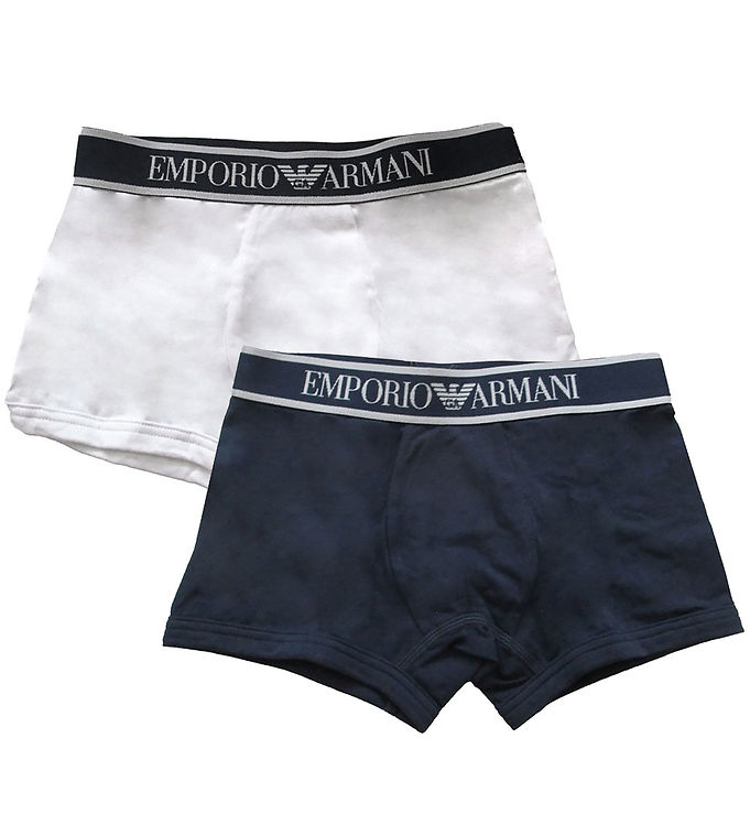 Emporio Armani Boxershorts - 2-pak - Hvid/Navy