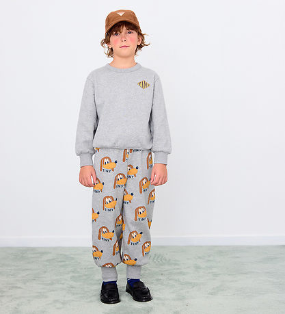 Tiny Cottons Sweatpants - Dogs - Gråmeleret