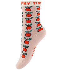 Tiny Cottons Strømper - Apples - Wild Rose Tiny Cottons Strømper - Apples - Wild Rose