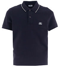 C.P. Company Polo - Total Eclipse Blue m. Hvid C.P. Company Polo - Total Eclipse Blue m. Hvid