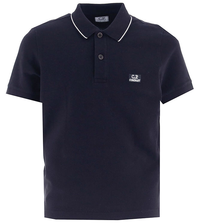 C.P. Company Polo - Total Eclipse Blue m. Hvid