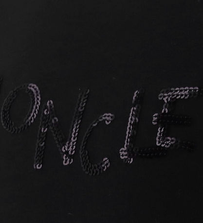 Moncler T-shirt - Sort m. Pailletter