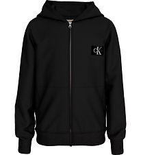 Calvin Klein Cardigan - Badge - Sort Calvin Klein Cardigan - Badge - Sort