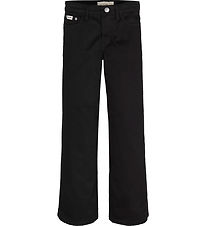 Calvin Klein Bukser - Cotton Sateen - Ck Black Calvin Klein Bukser - Cotton Sateen - Ck Black