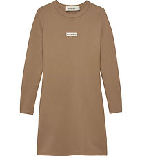 Calvin Klein Kjole - Punto - Woodsmoke Brown Calvin Klein Kjole - Punto - Woodsmoke Brown