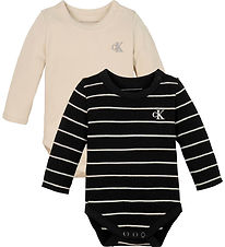 Calvin Klein Body l/æ - Rib - 2-Pak - Ck Black/White Cap Calvin Klein Body l/æ - Rib - 2-Pak - Ck Black/White Cap