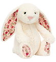 Jellycat Bamse - 31x12 cm - Blossom Cream Bunny Berry - Medium