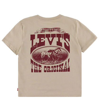 Levis T-shirt - Galloping Free - White Pepper w. Red