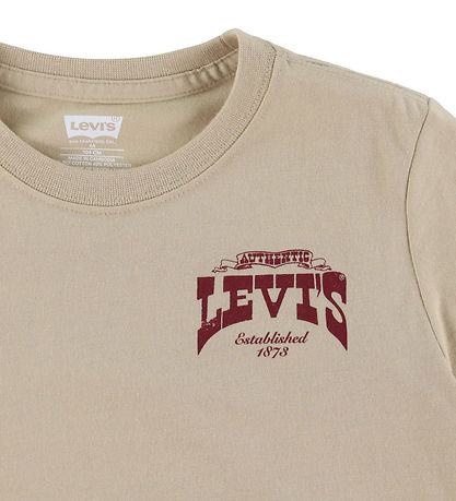 Levis T-shirt - Galloping Free - White Pepper w. Red