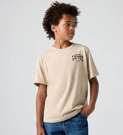 Levis T-shirt - Galloping Free - White Pepper w. Red