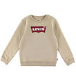 Levis Sweatshirt - Batwing - White Pepper m. Rød Levis Sweatshirt - Batwing - White Pepper m. Rød