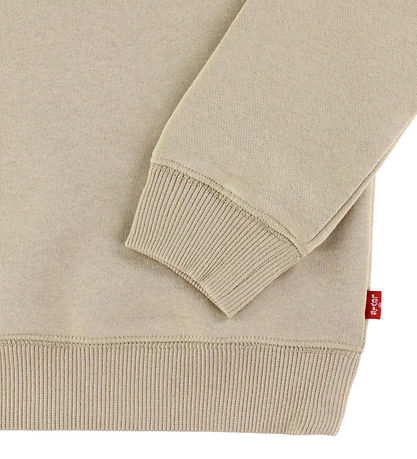 Levis Sweatshirt - Batwing - White Pepper m. Rød